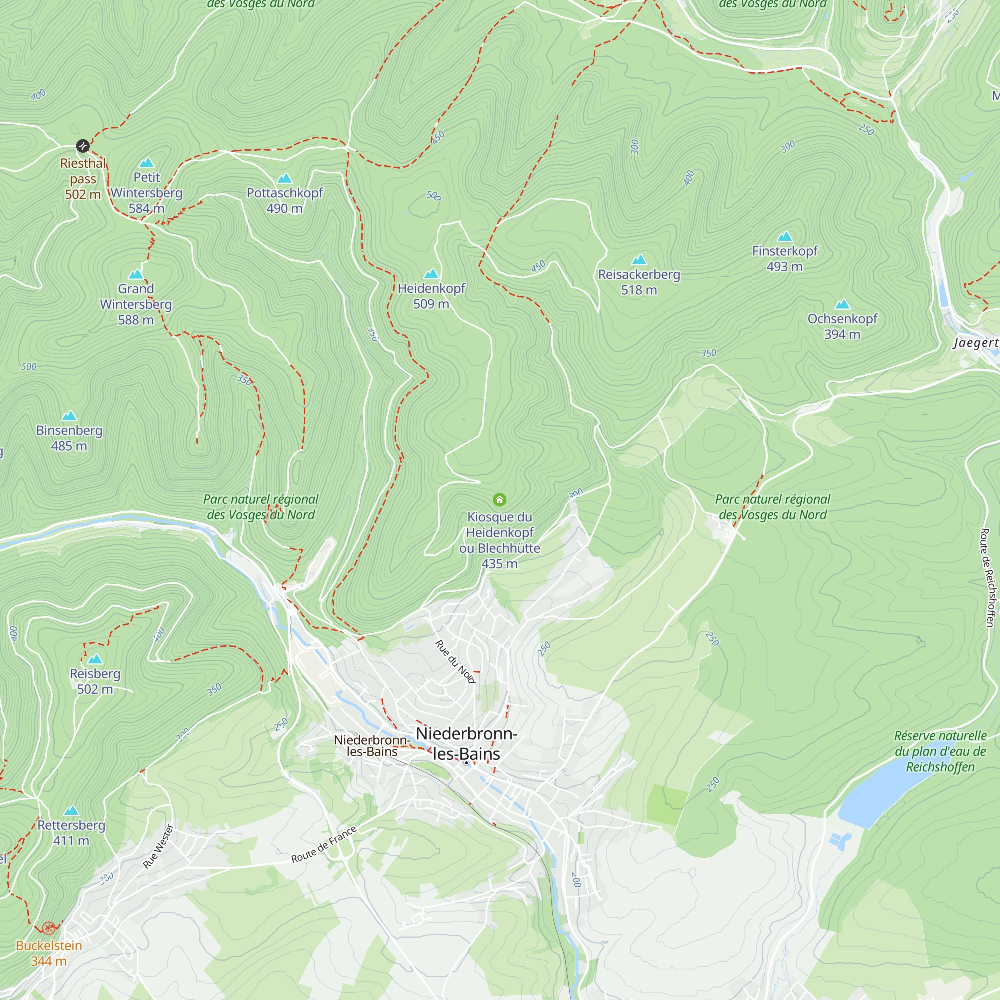 Kiosque du Heidenkopf ou Blechhütte map