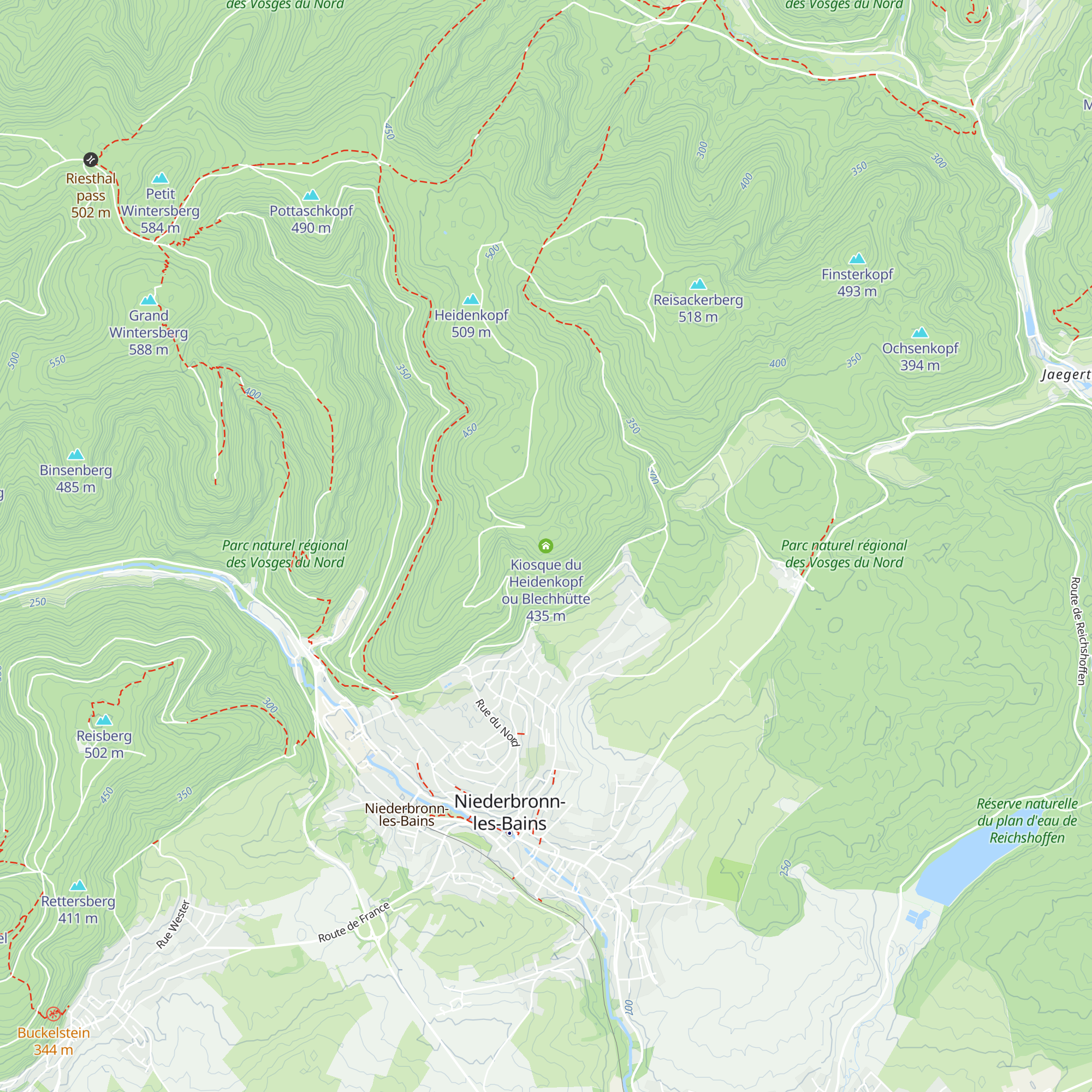 Kiosque du Heidenkopf ou Blechhütte map