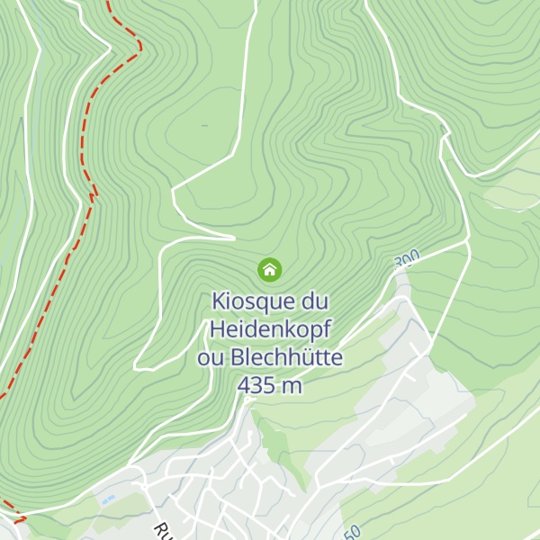 Map of Kiosque du Heidenkopf ou Blechhütte