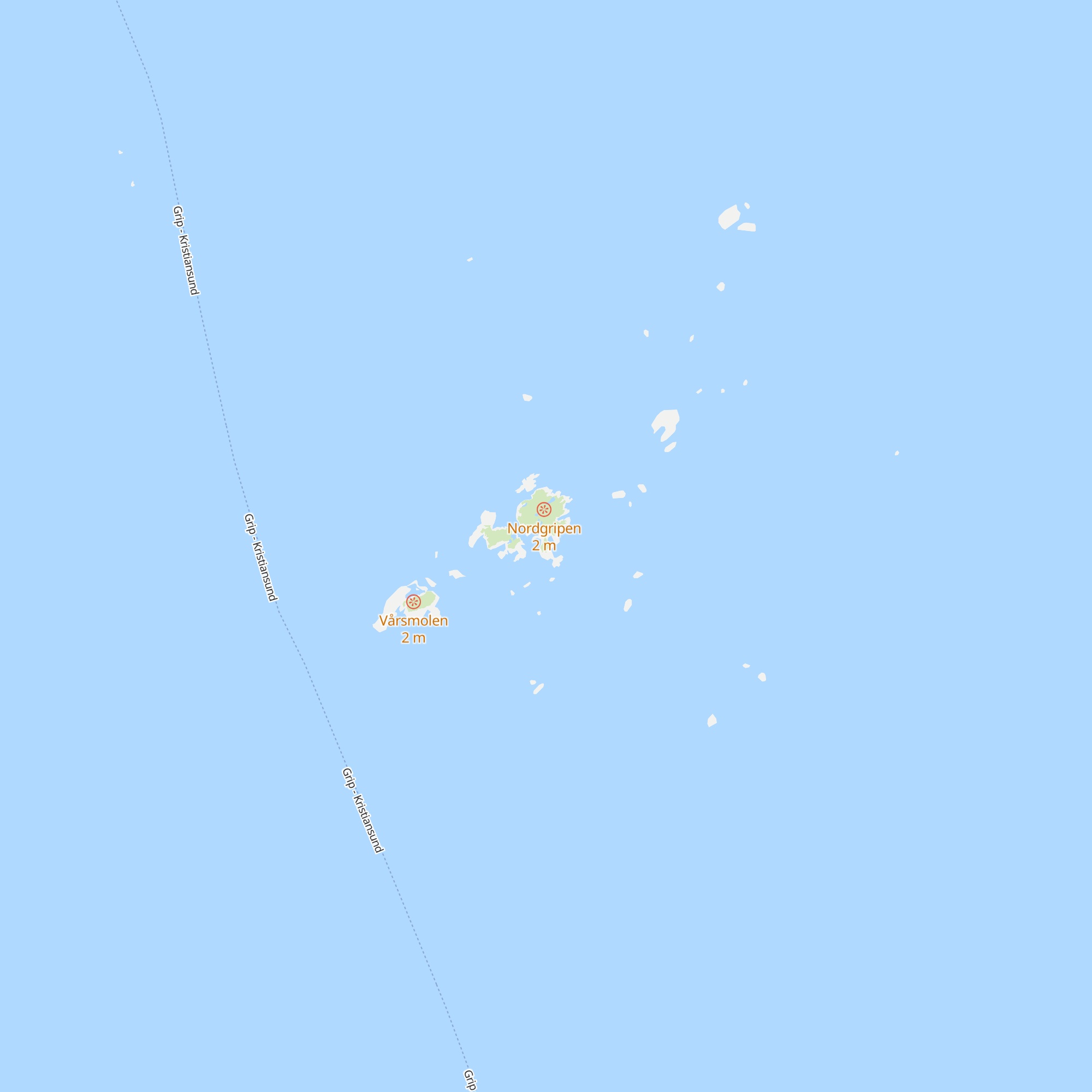 Nødbu Inngripan map