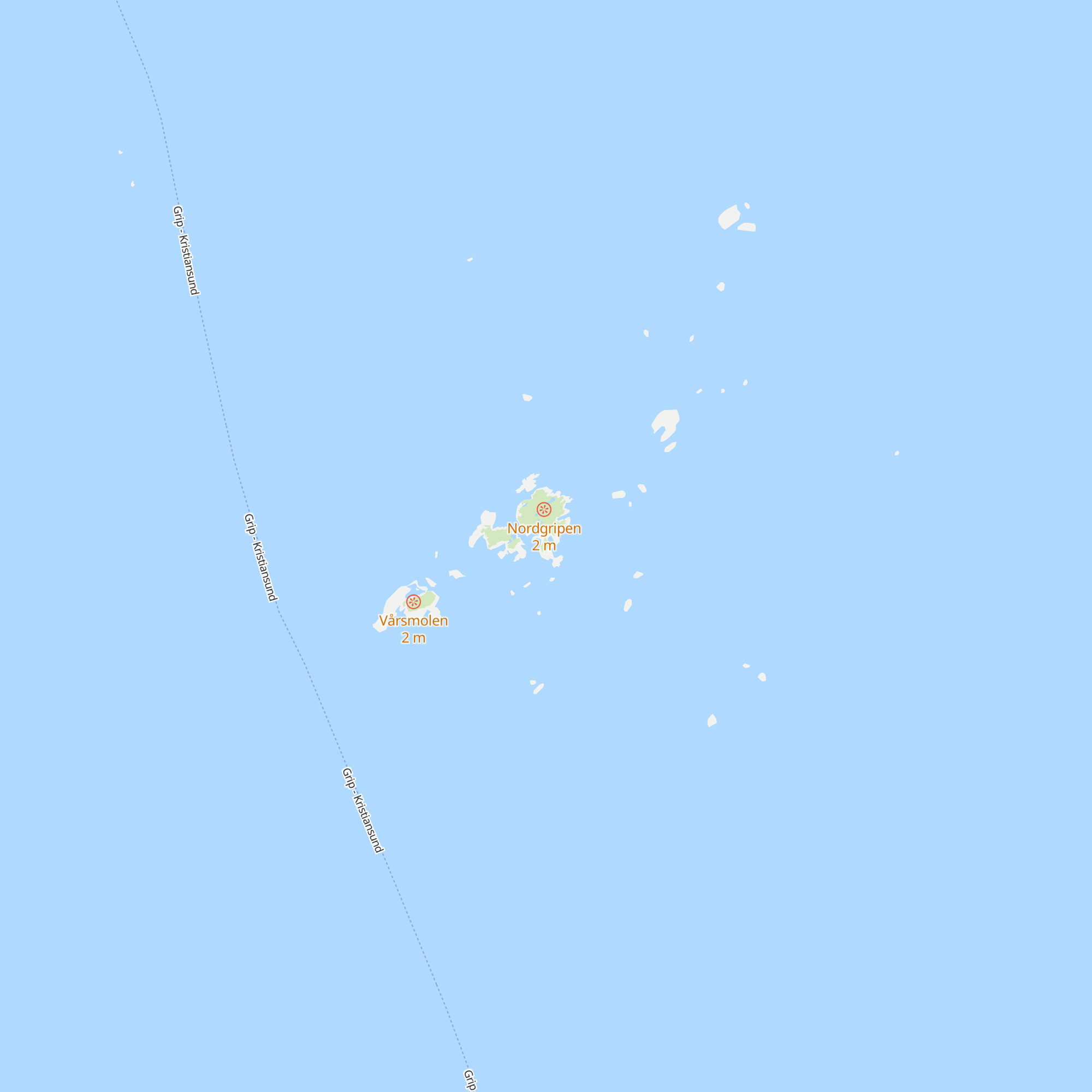 Nødbu Inngripan map