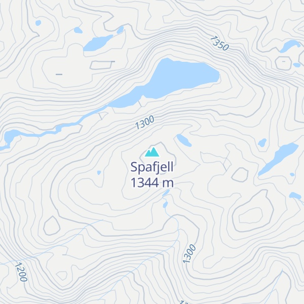 Map of Spafjell