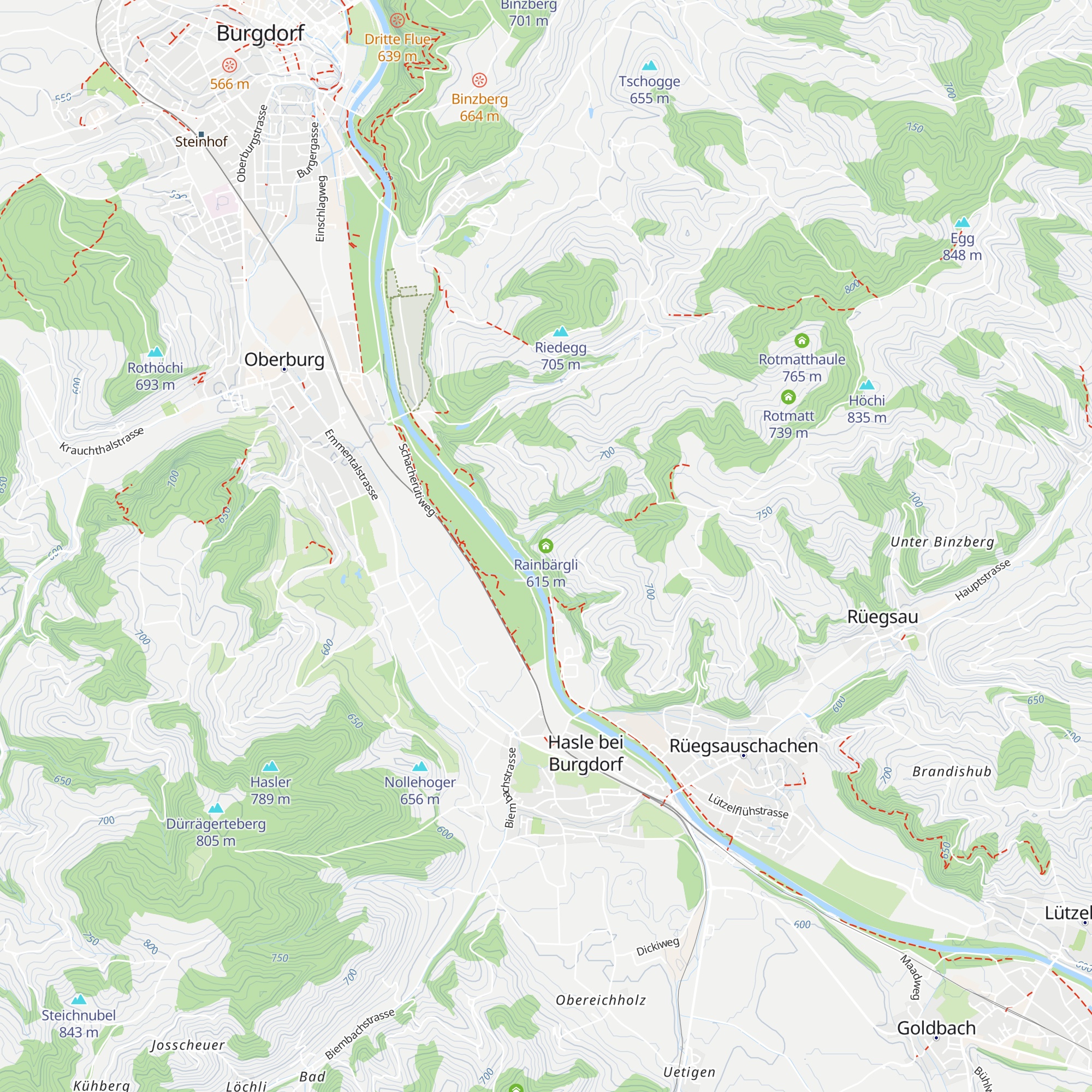 Rainbärgli map