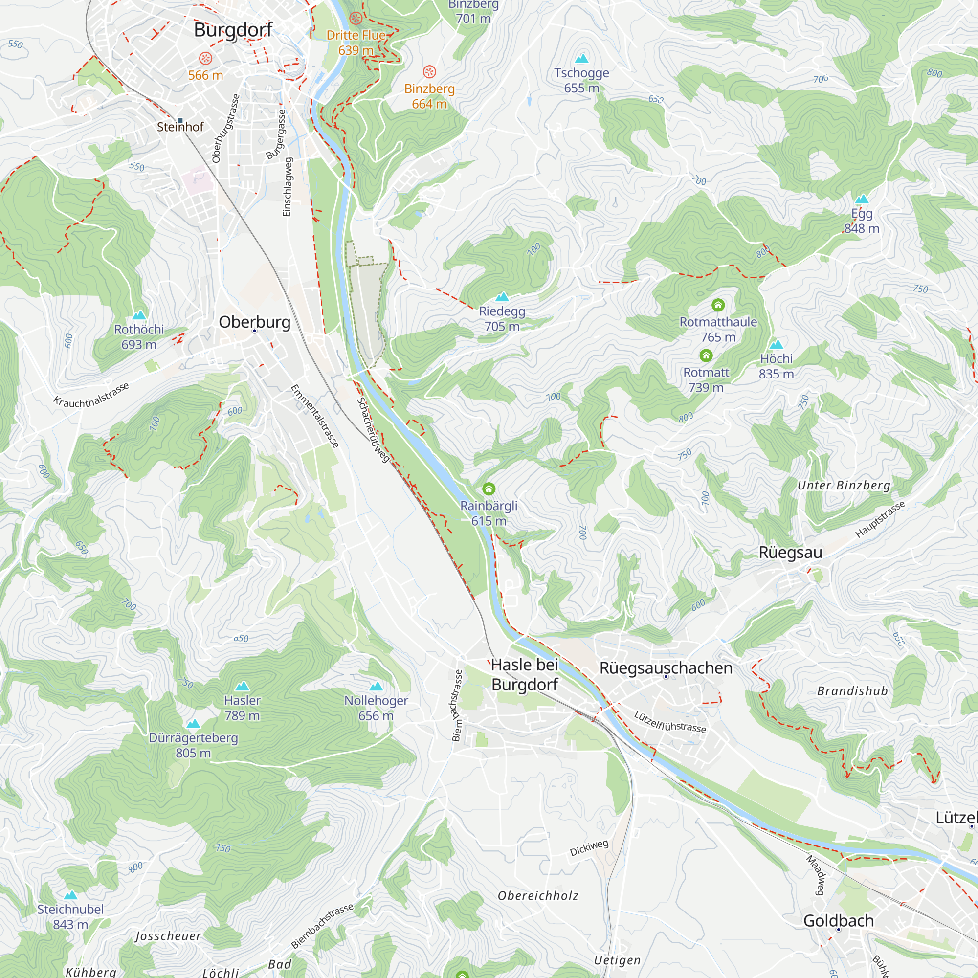 Rainbärgli map