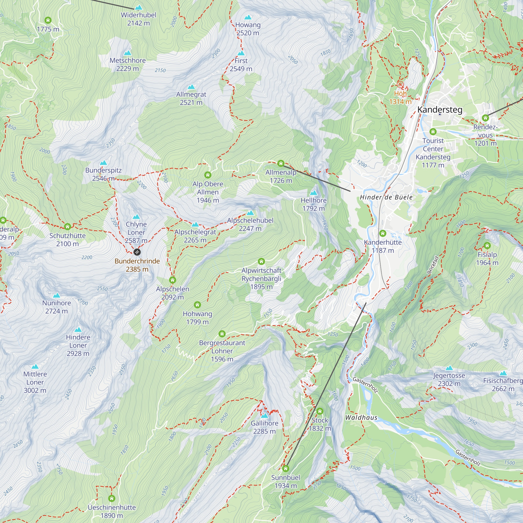Alpwirtschaft Rychenbärgli map