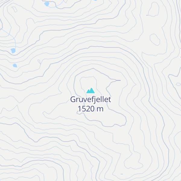 Map of Gruvefjellet