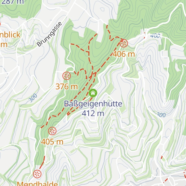 Map of Baßgeigenhütte