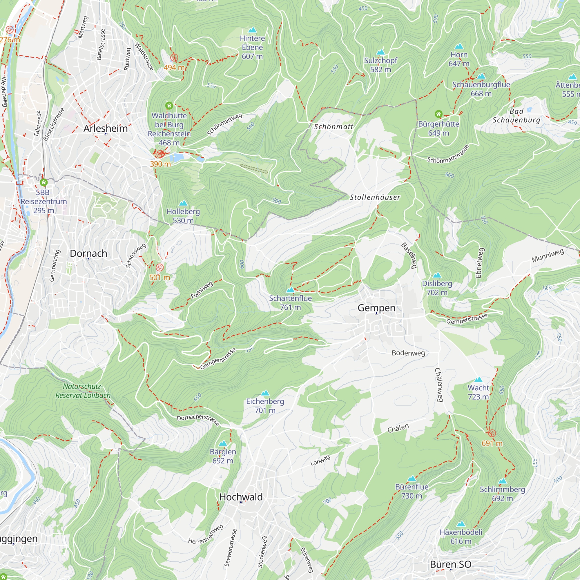 Bärgbeiz Gempenturm map