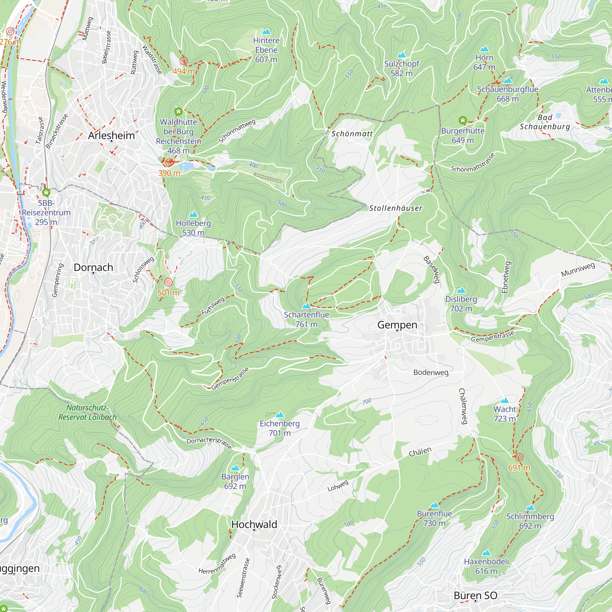 Bärgbeiz Gempenturm map