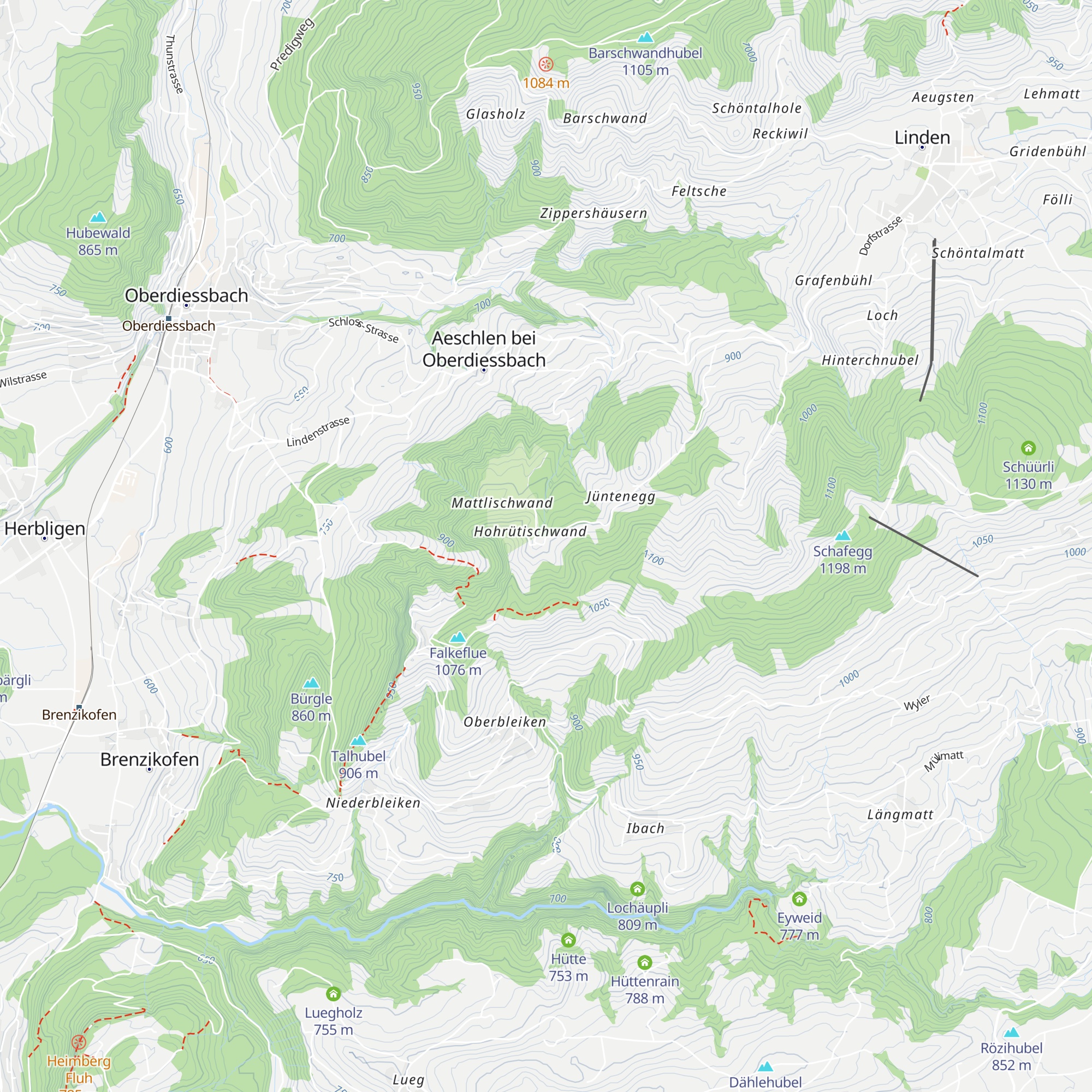 Waldrand Beizli map