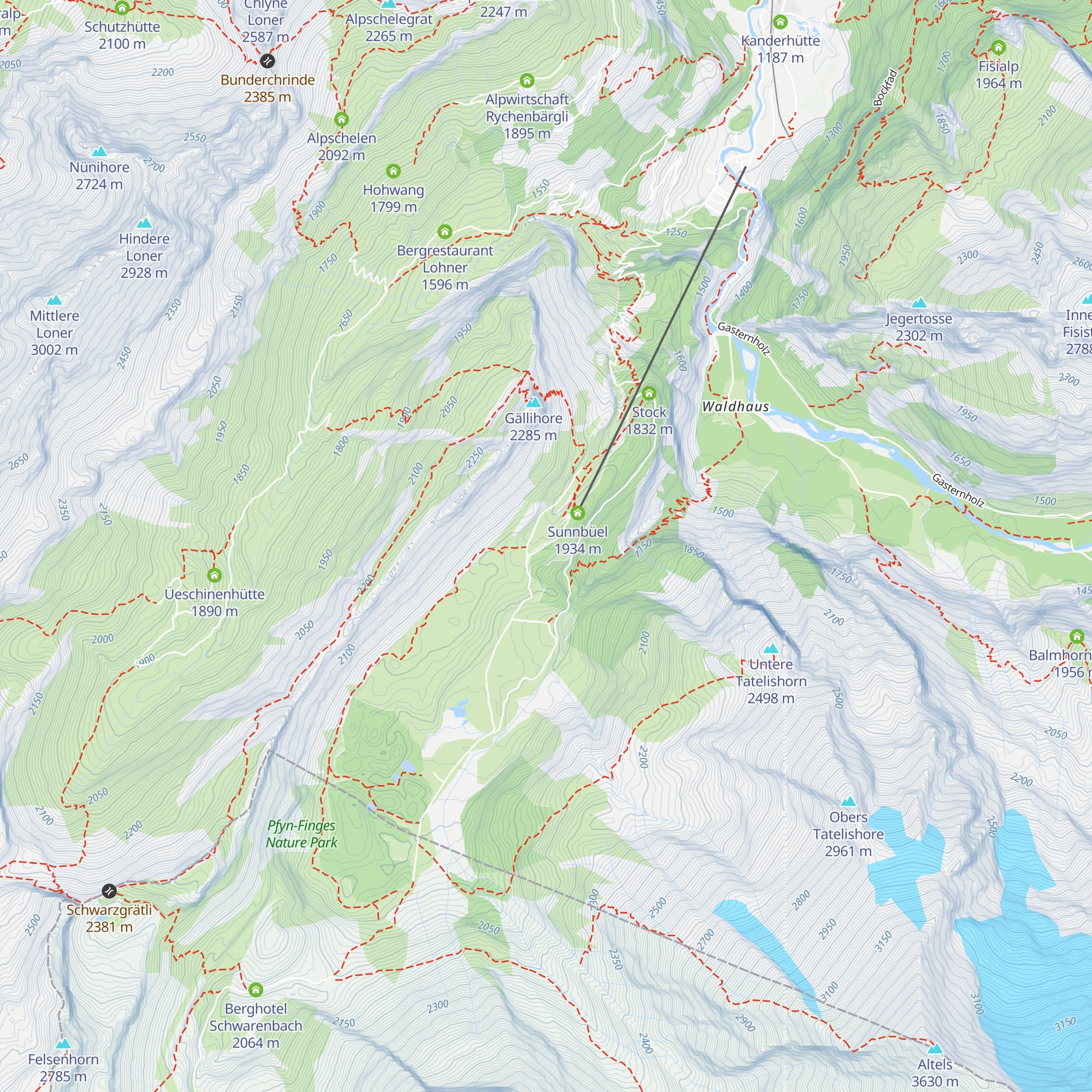 Altelshütte map