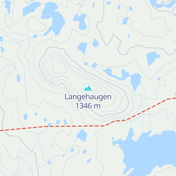 Map of Langehaugen