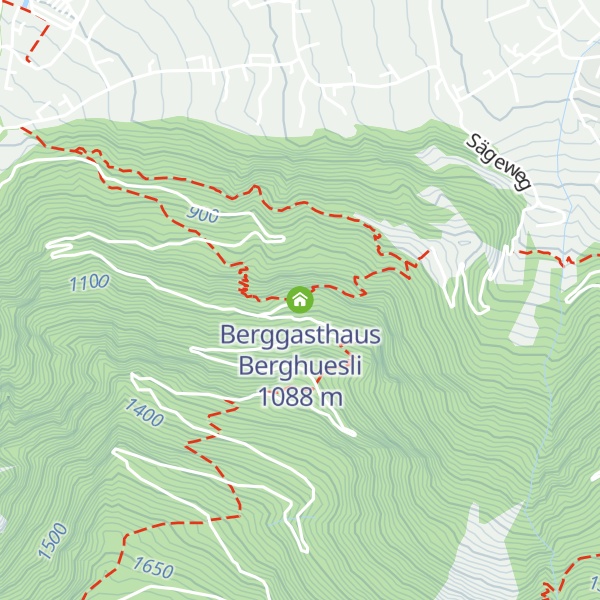 Map of Berggasthaus Berghuesli