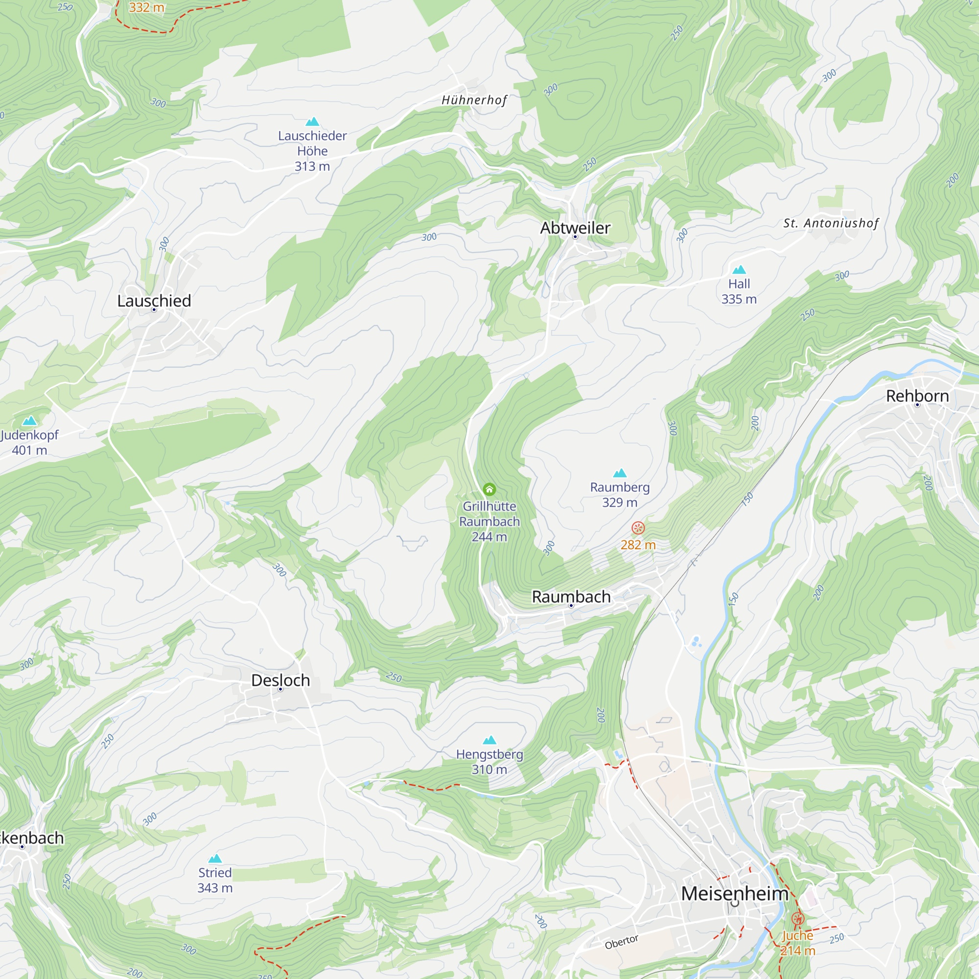 Grillhütte Raumbach map