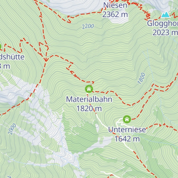 Map of Materialbahn