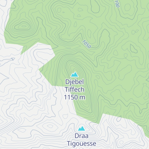 Map of Djebel Tiffech
