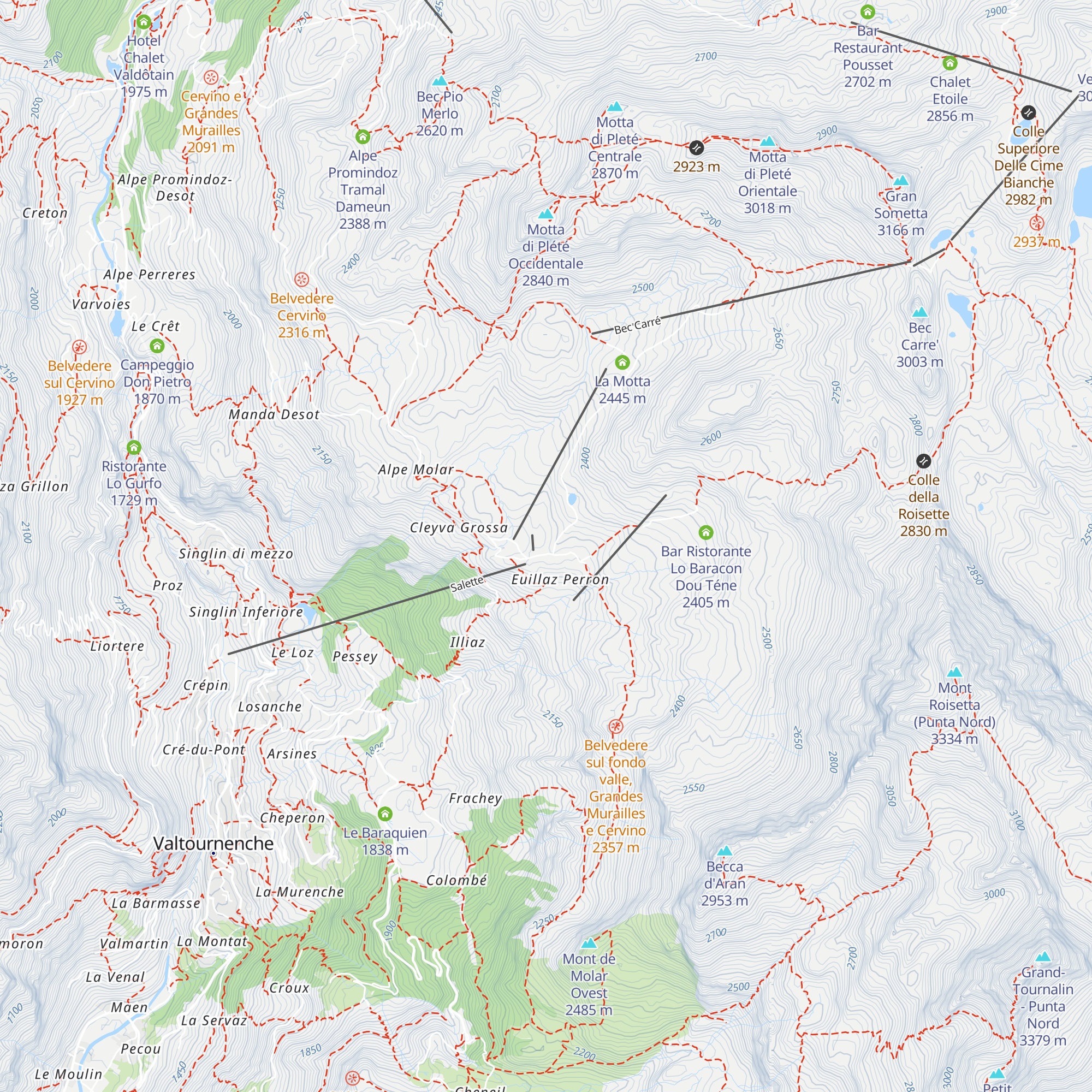 La Roisette map