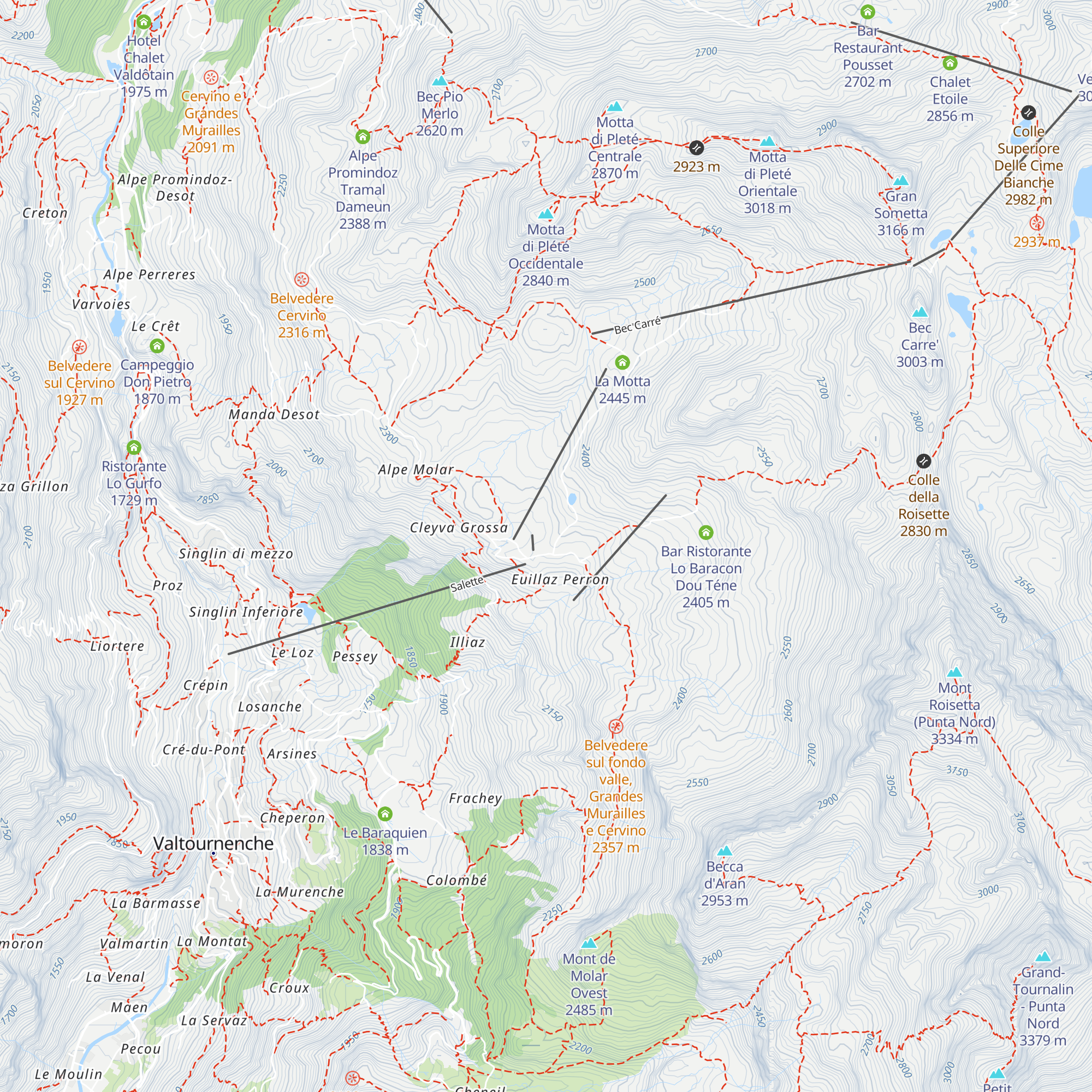 La Roisette map
