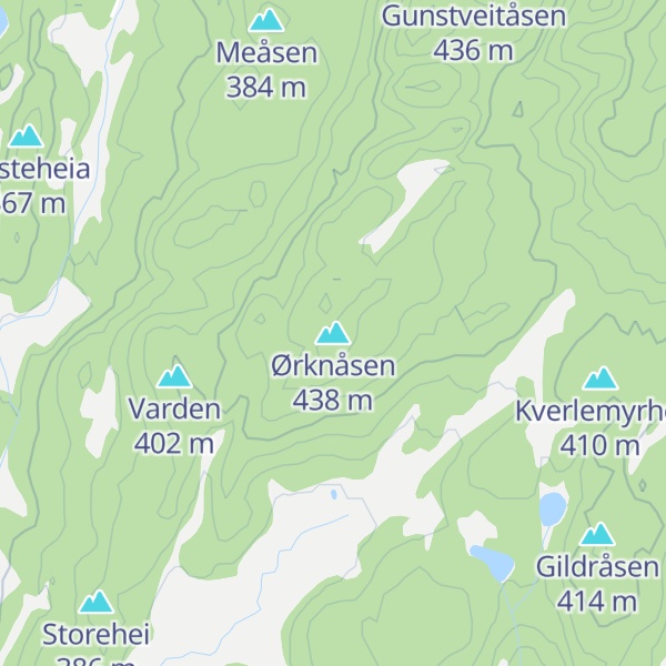 Map of Ørknåsen