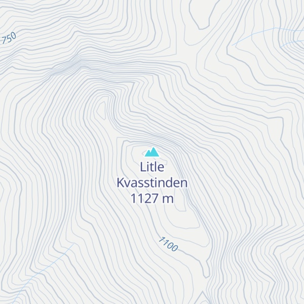 Map of Litle Kvasstinden
