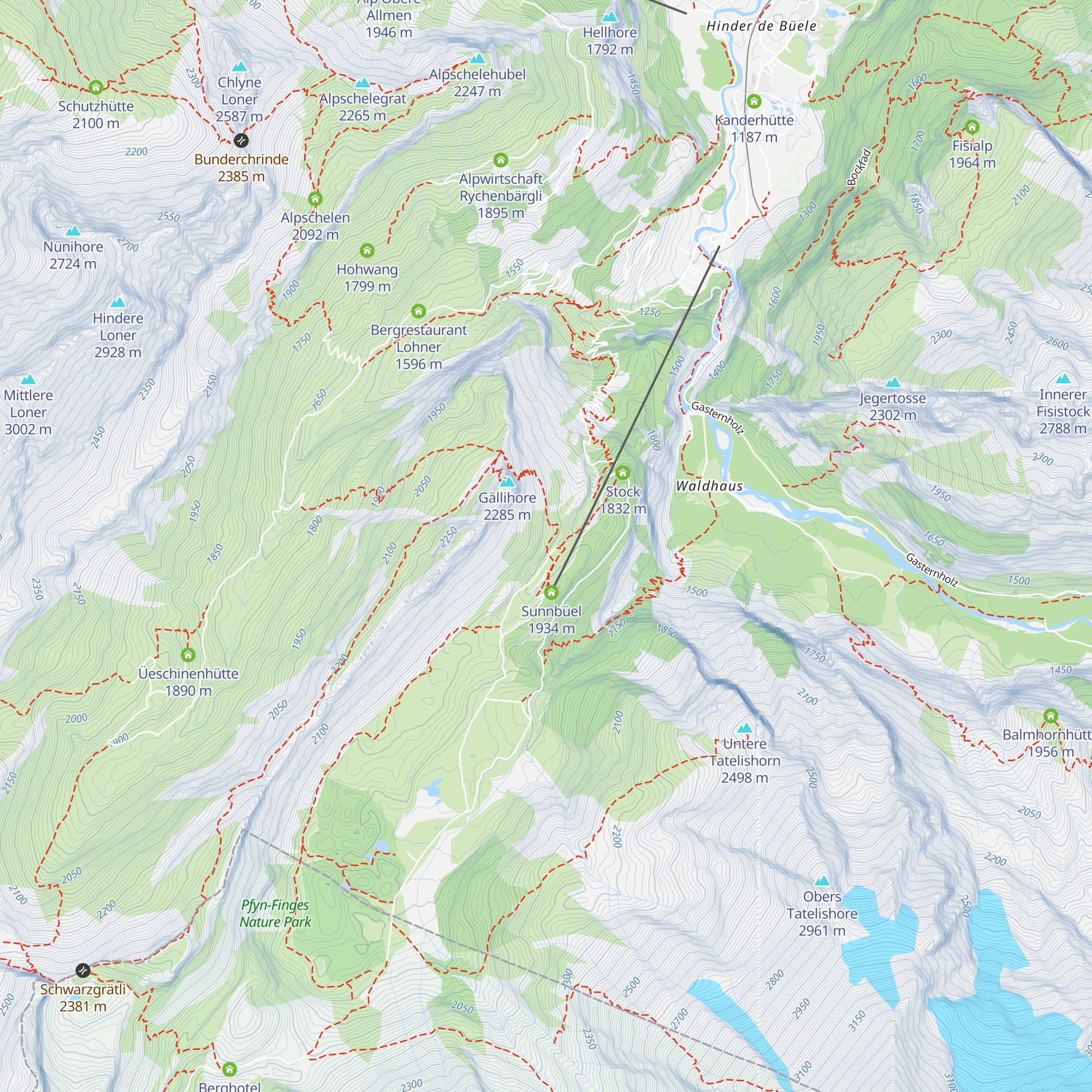 Winteregghütte map