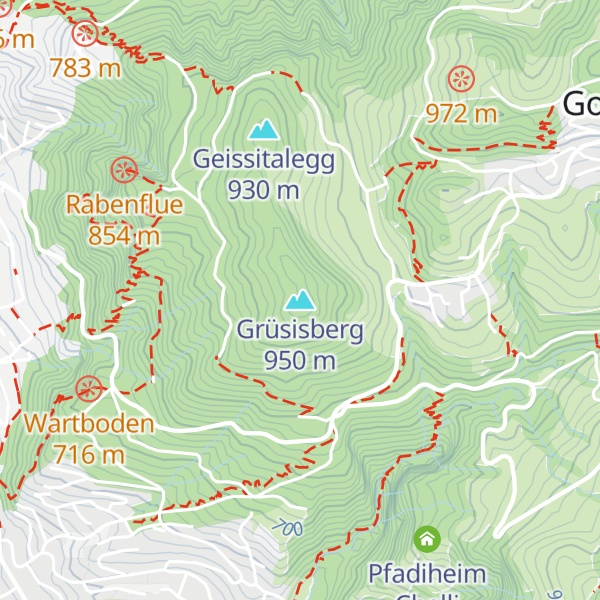 Map of Grüsisberg