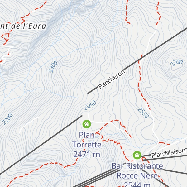 Map of Super G - Italian Mountain Club