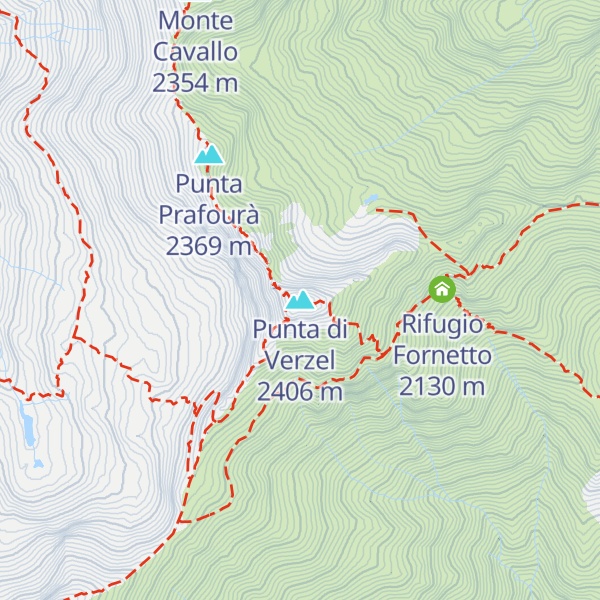 Map of Punta di Verzel