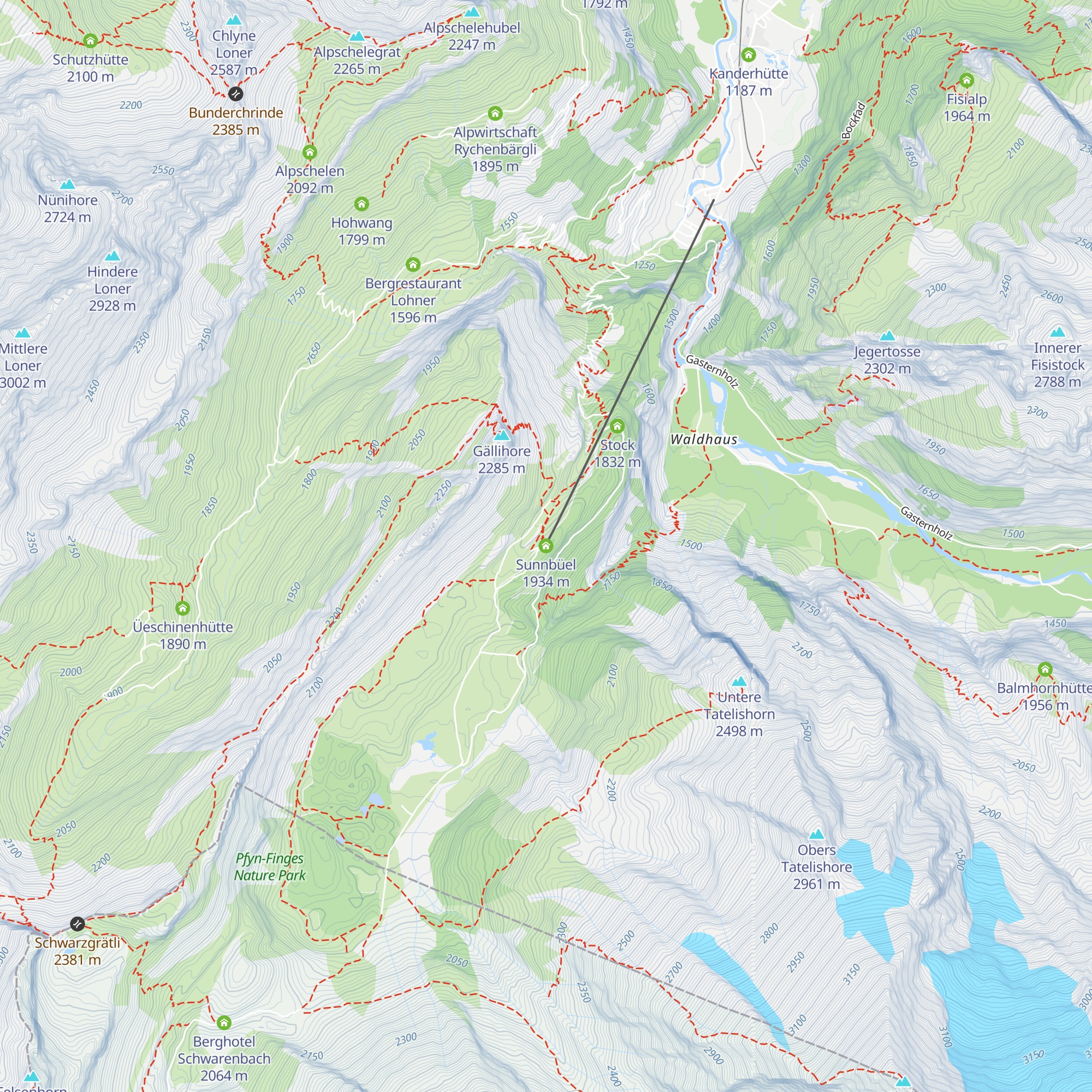 Sunnbüel map
