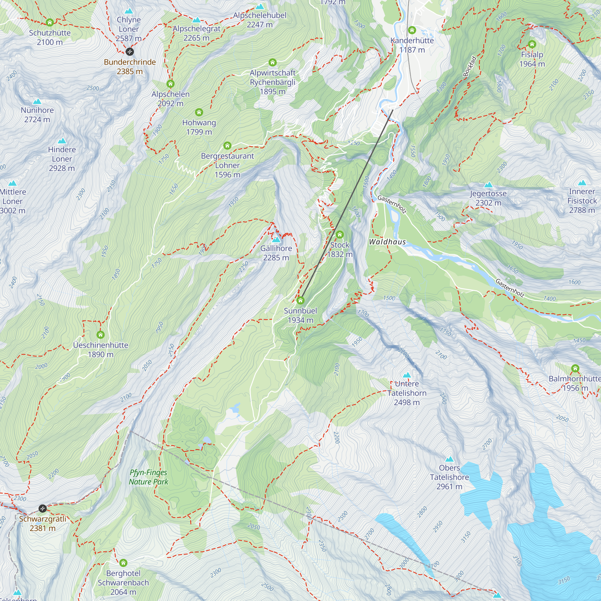 Sunnbüel map