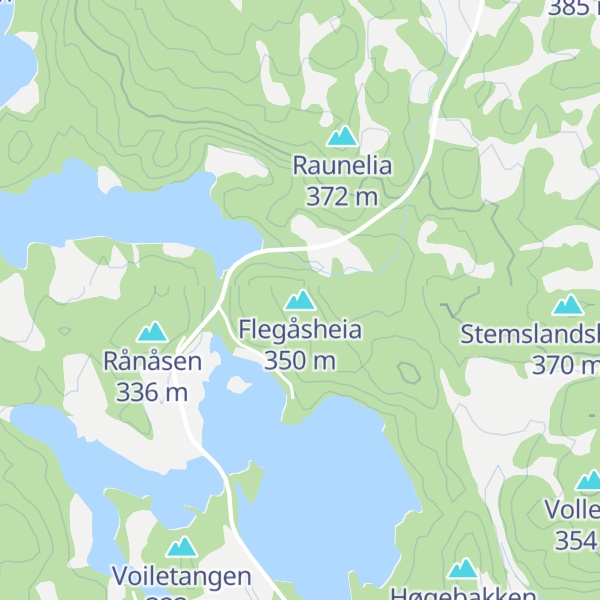 Map of Flegåsheia