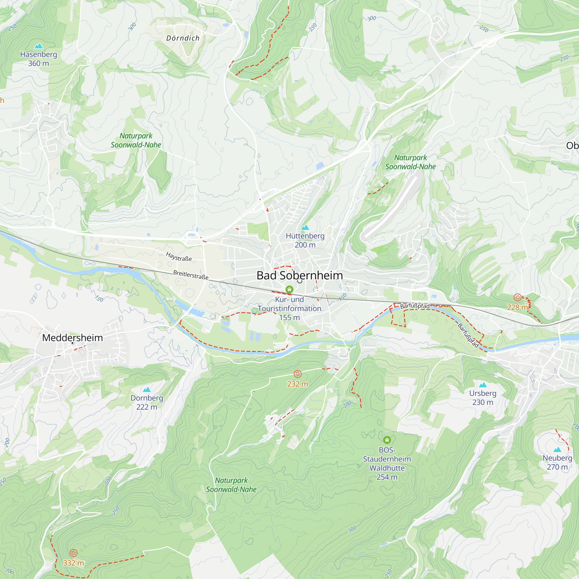 Kur- und Touristinformation map