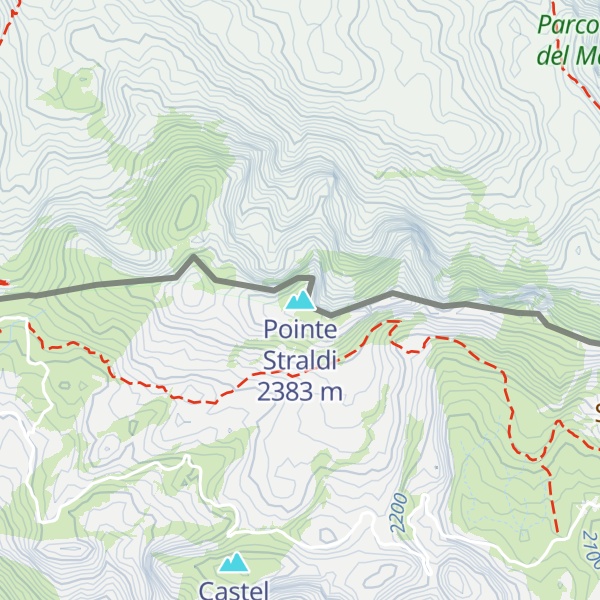 Map of Pointe Straldi