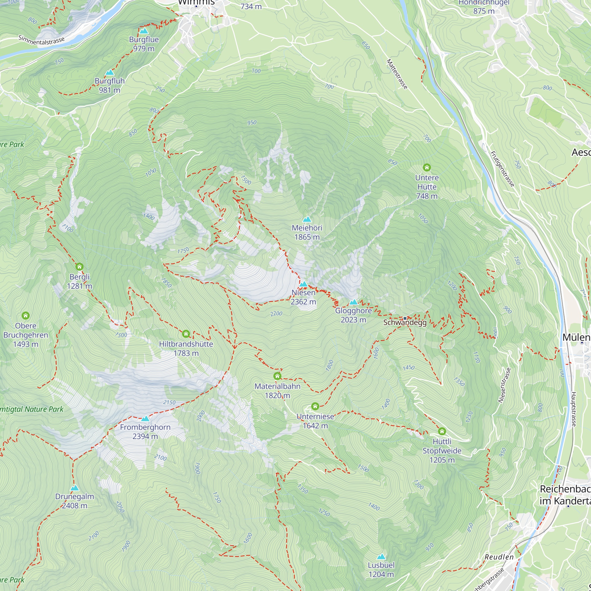 Berghaus Niesen Kulm map