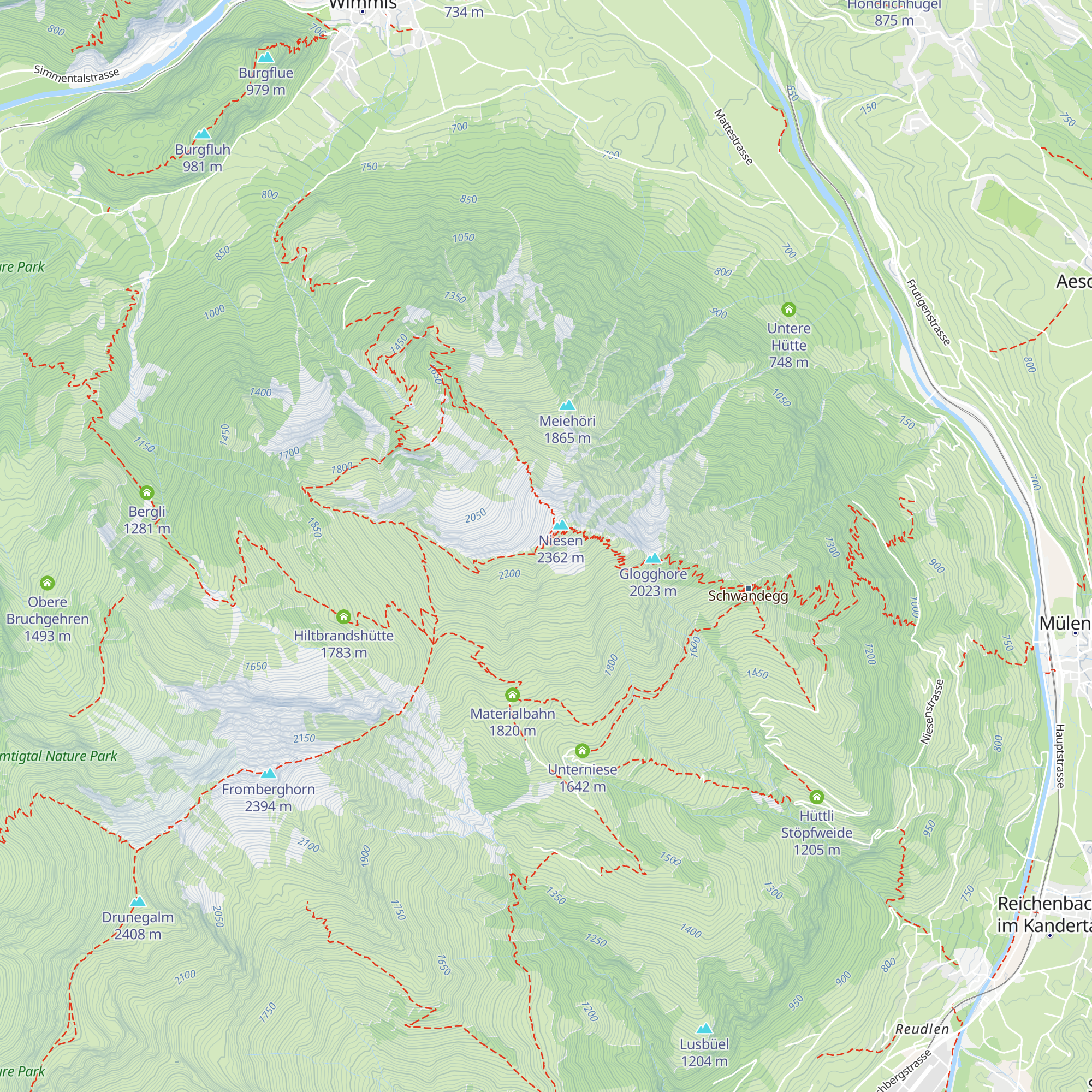 Berghaus Niesen Kulm map