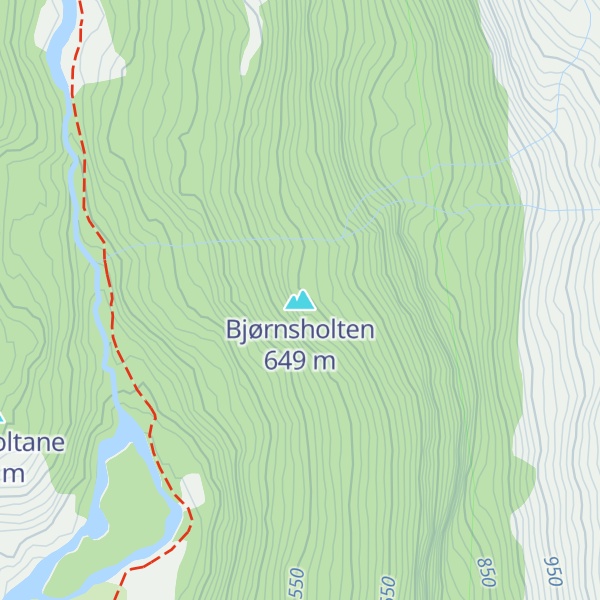 Map of Bjørnsholten