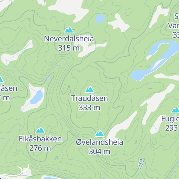 Map of Traudåsen