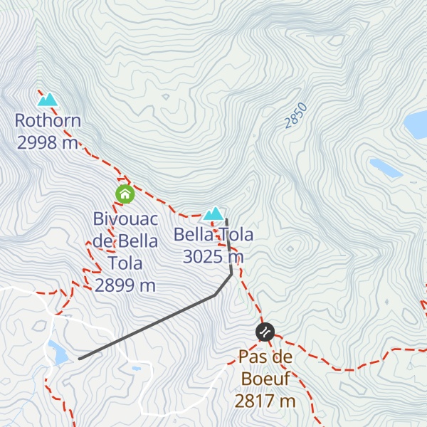 Map of Bella Tola
