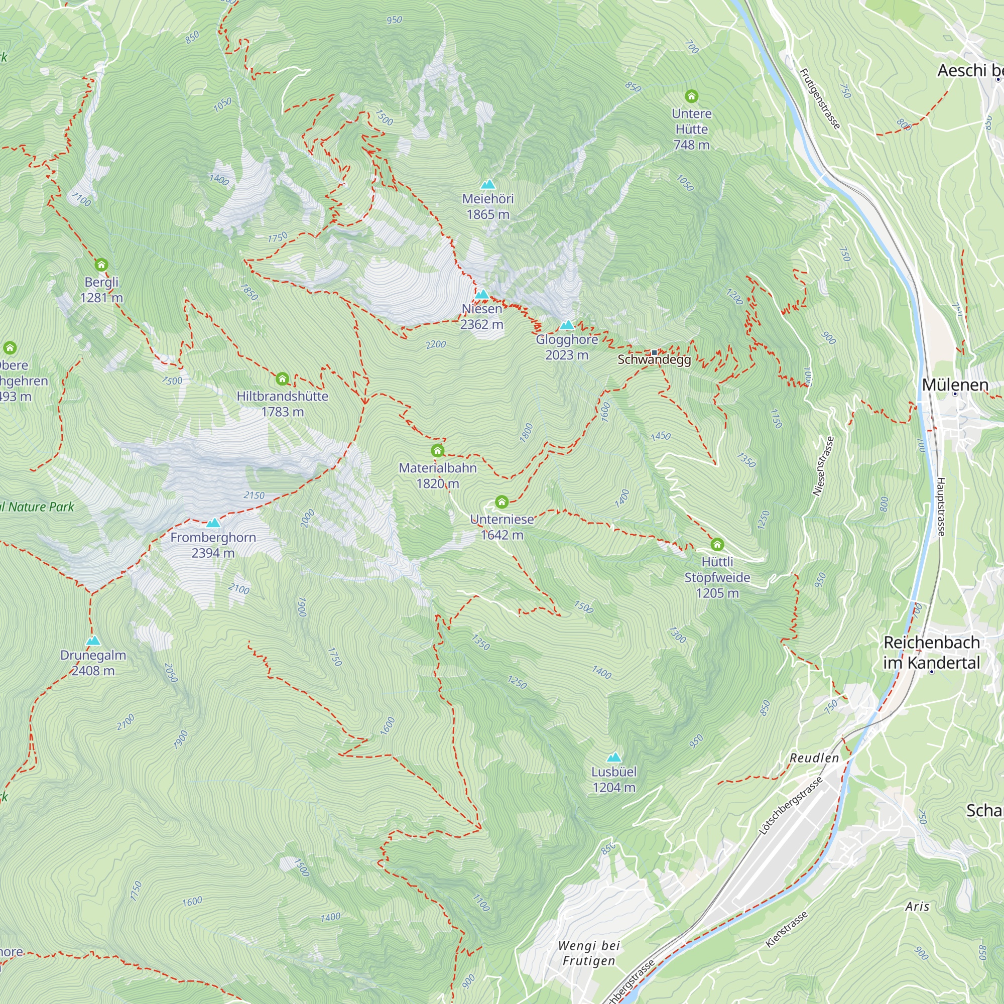 Unterniese map
