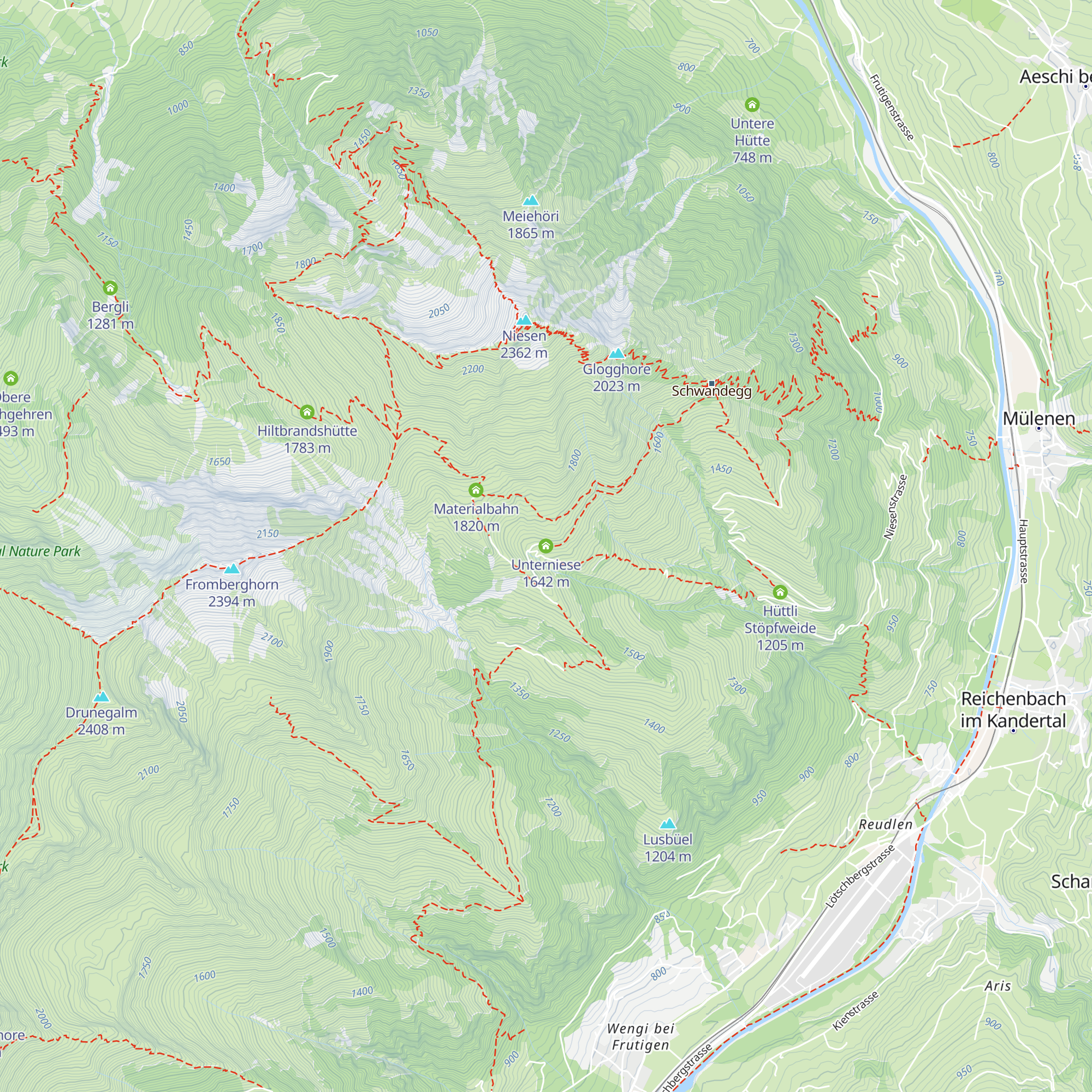 Unterniese map
