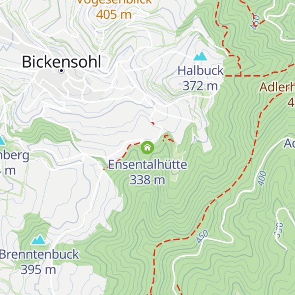 Map of Ensentalhütte