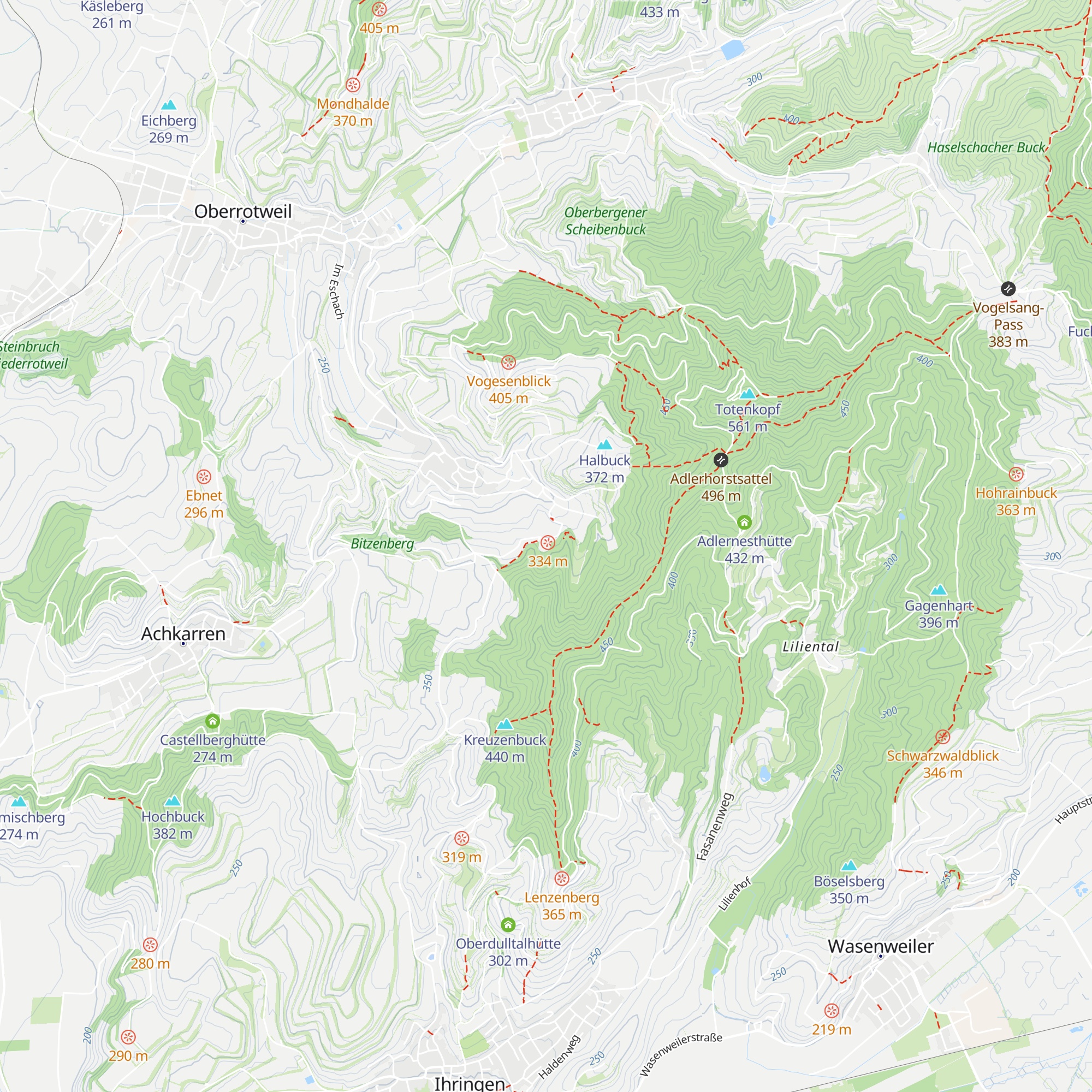 Ensentalhütte map