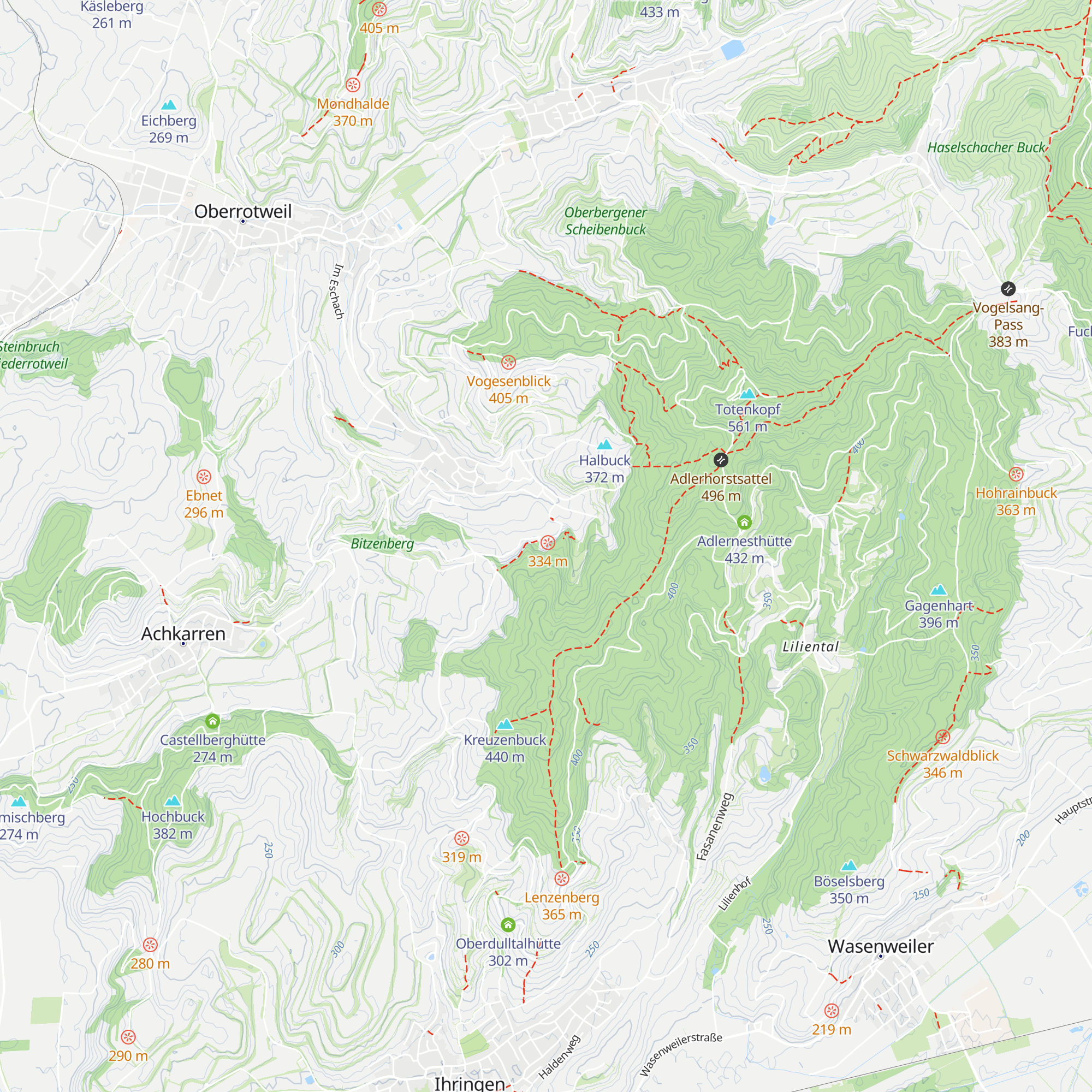 Ensentalhütte map