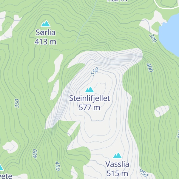Map of Steinlifjellet