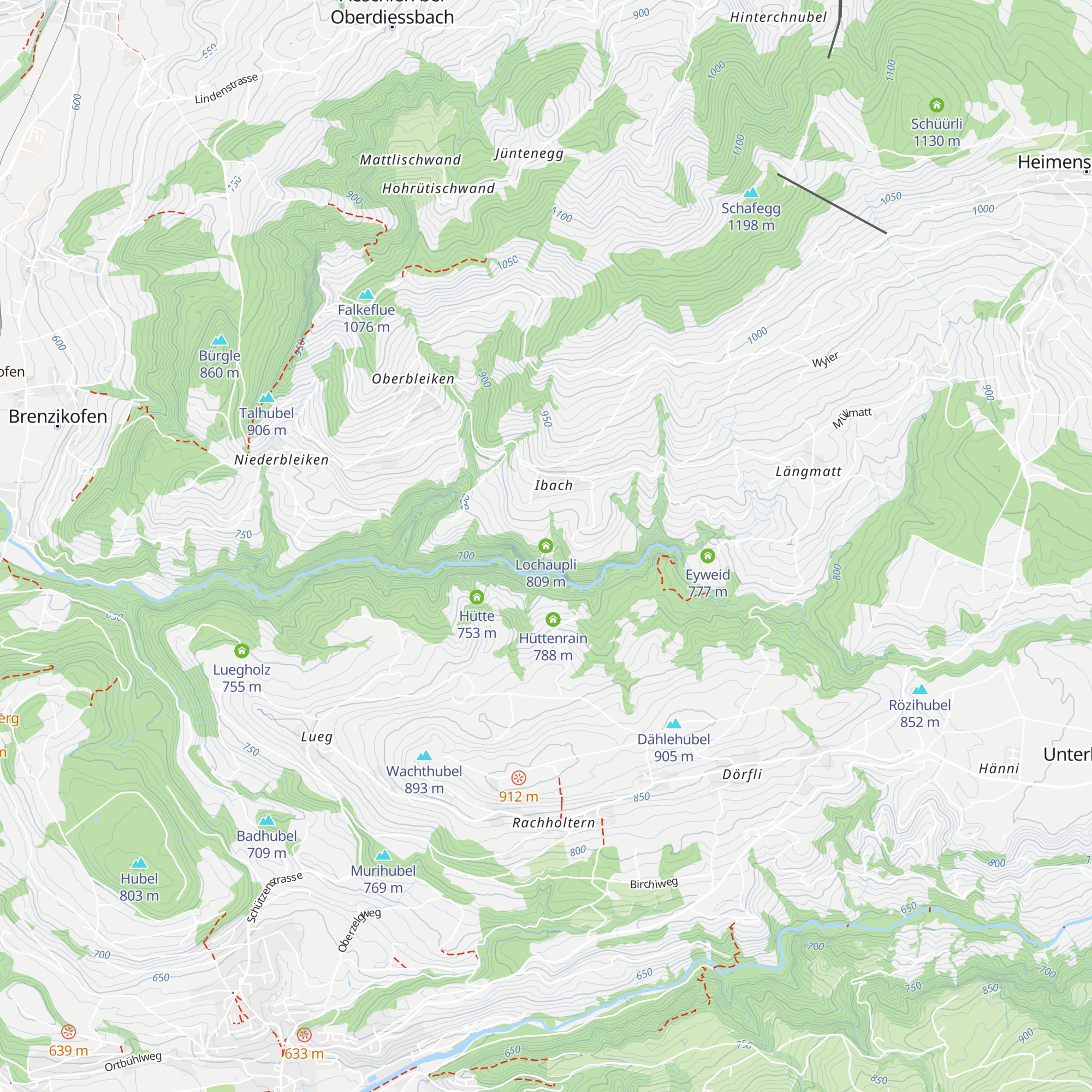 Lochäupli map