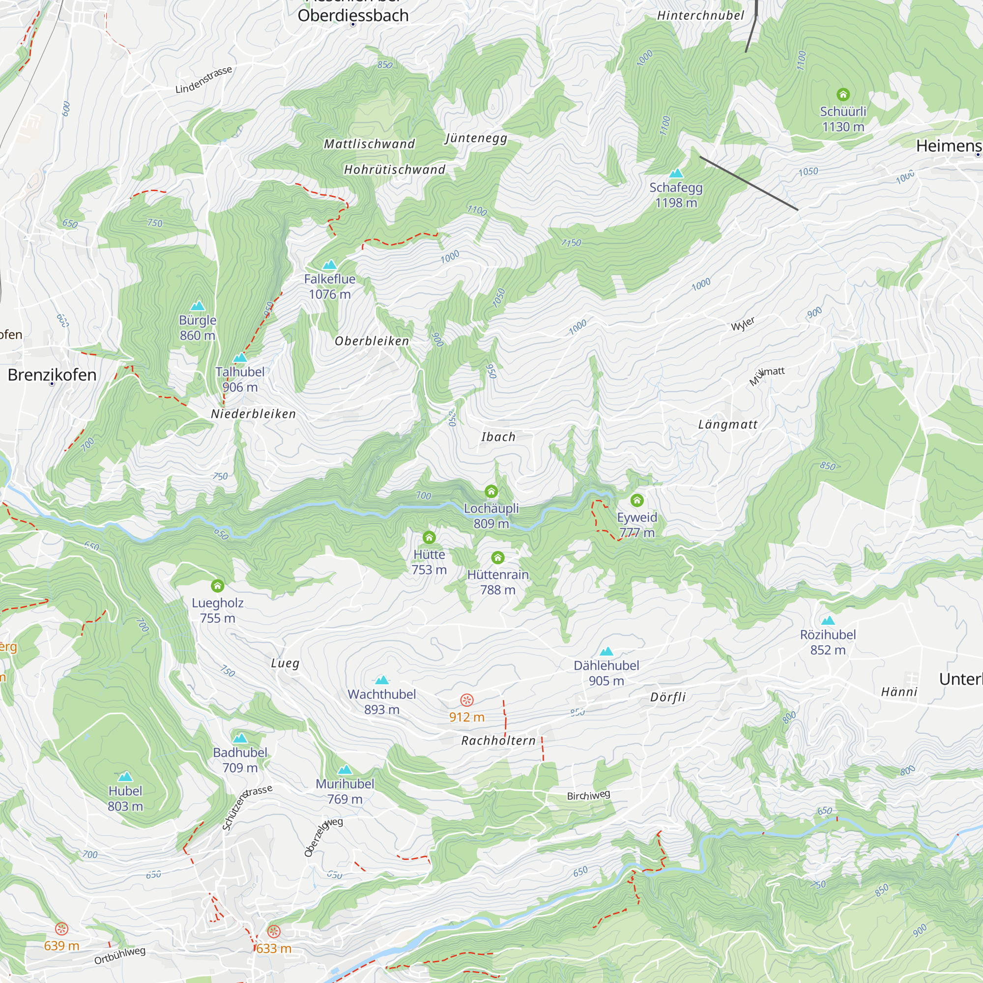 Lochäupli map