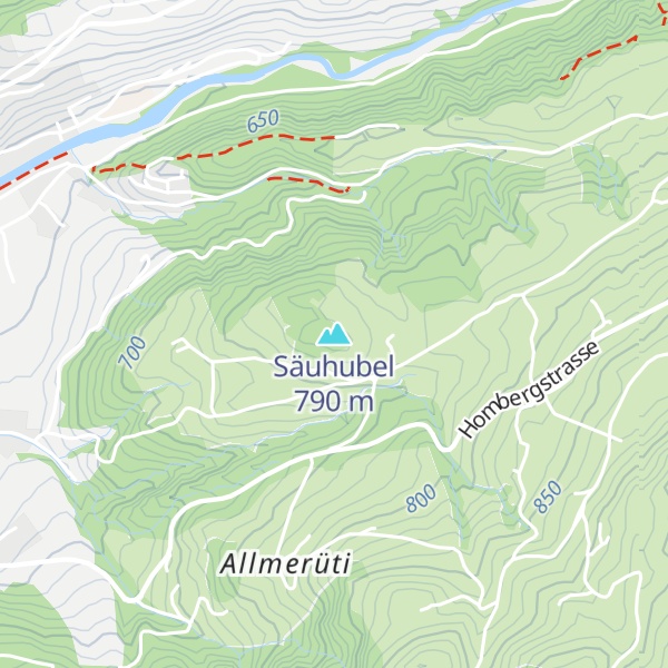 Map of Säuhubel