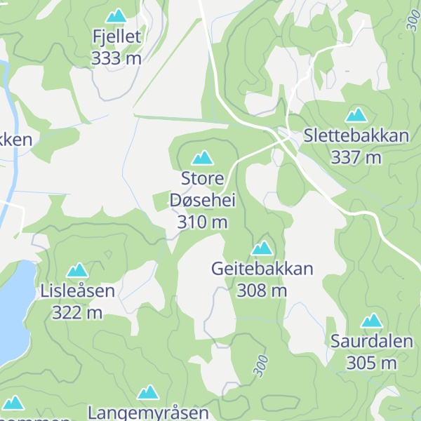 Map of Lille Døsehei