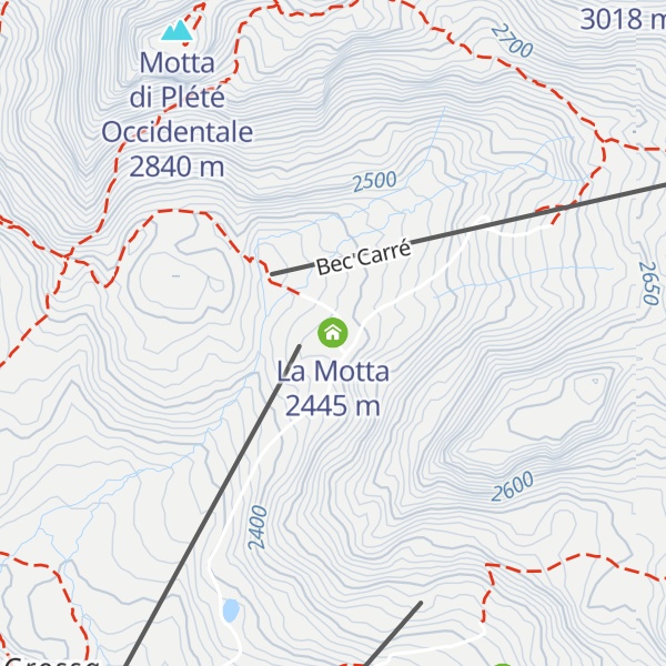 Map of La Motta