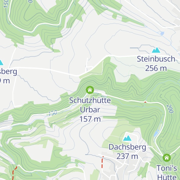 Map of Schutzhütte Urbar